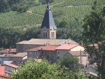 Le clocher du village de Marchampt