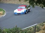 Bernard Delorme sur son Alpine A110 num�ro 166 dans le virage 4 de la 1 �re mont�e